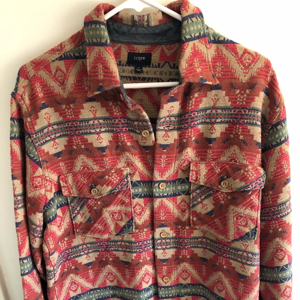 J. Crew Button Down Shirt (Aztec)